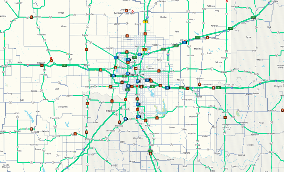 OKTraffic map